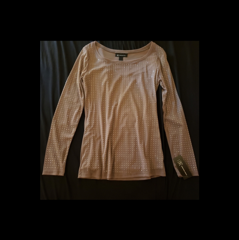 Womens shimmery long sleeve, Medium